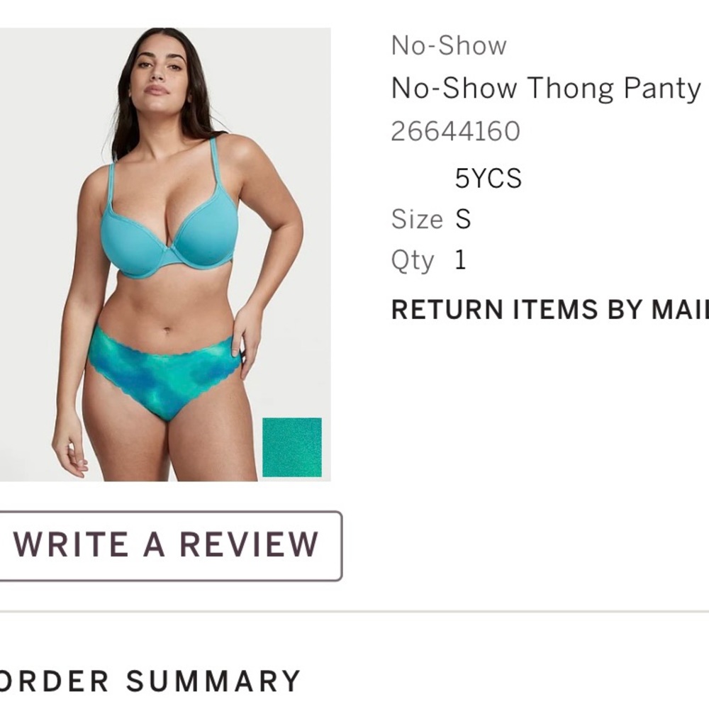 Women VS no show thong size small